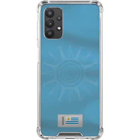 Uruguay Soccer Flag Galaxy A32 5G Clear Case